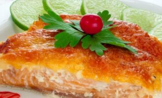 Горбуша в духовке под майонезом