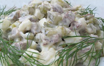 Салат с селедкой