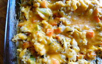 Запеканка с курицей и овощами