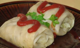 Голубцы с картофелем и грибами
