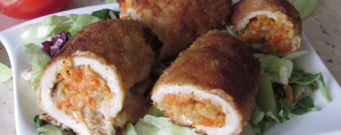 Рулетики с морковью