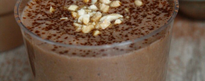 Молочный коктейль с шоколадной пастой