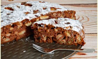 Шоколадная шарлотка