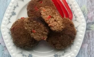 Котлеты с болгарским перцем