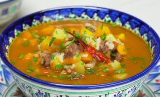 Мастава жидкий плов Узбекская кухня