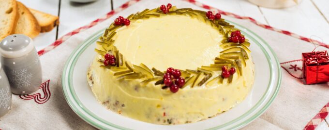 Праздничный мясной салат