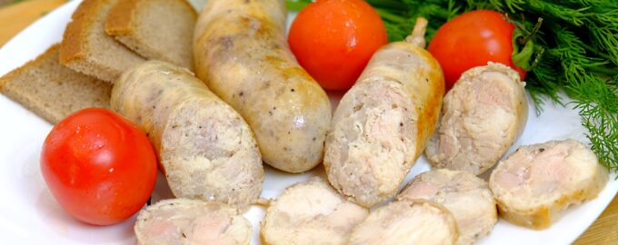 Домашняя колбаса из курицы