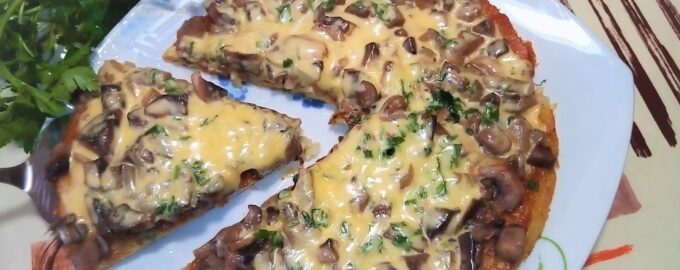 Картофельная пицца на сковороде
