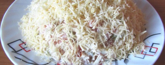 Салат «Русская красавица» с курицей