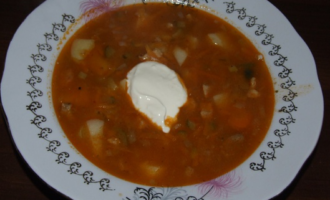 Солянка с морковкой и картошкой