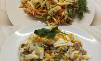 Два вкуснейших салата к ужину из обычной капусты