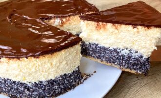 Пирог с творогом и маком