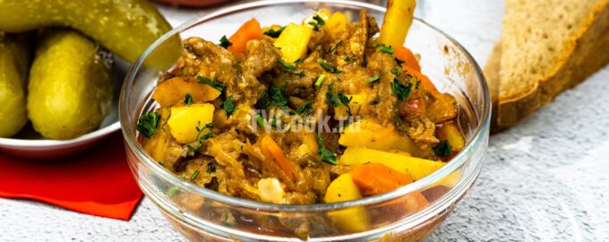 Азу с мясом говядины и картошкой по-татарски