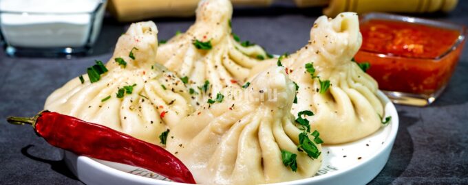 Классические хинкали с мясным фаршем и специями
