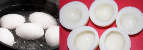 Варим и режем яйца