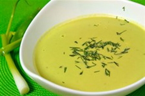 Готовый суп из брокколи со сливками