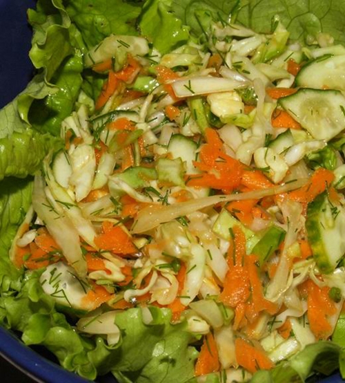 Витаминный салат готов!