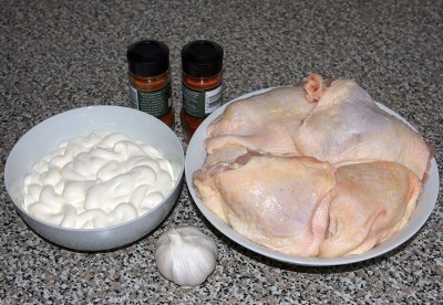 ингредиенты для курицы в сметане с чесноком