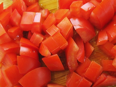 томаты кубиками