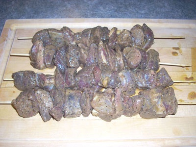 мясо на шампурах