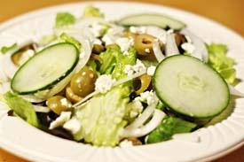 зеленый греческий салат