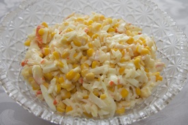 крабовый салат с кукурузой