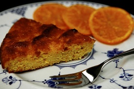 миндальный пирог с апельсинами
