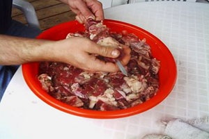 мясо на шампуре