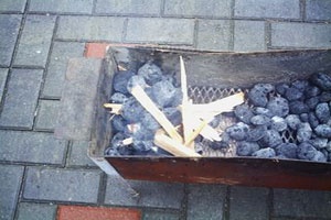 мангал с углями