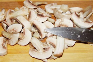 нарезка грибов
