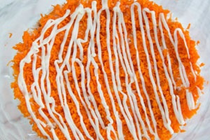 морковь с майонезом