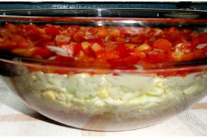 сформированный салат