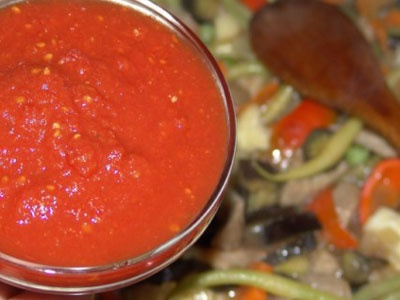 растертые томаты и овощи