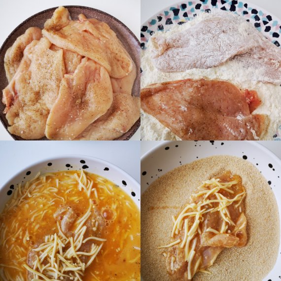 Куриный шницель с сыром: рецепт с фото