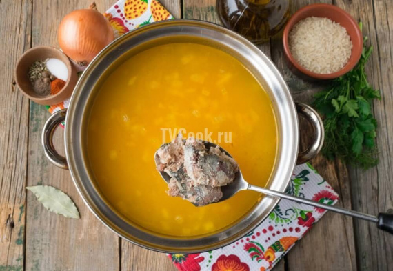 Суп из сайры консервированной — пошаговый рецепт с фото