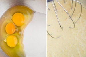 взбитые яйца с сахаром