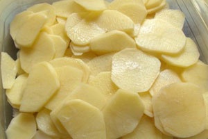 картофель в форме