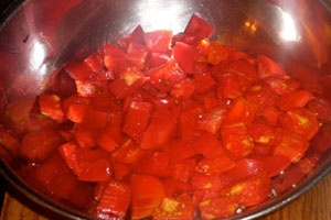 нарезка томатов