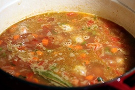 выкладываем зажарку в суп