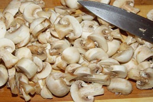 нарезка грибов