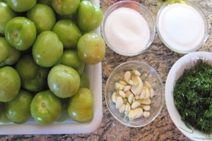 продукты для маринования зеленых помидор