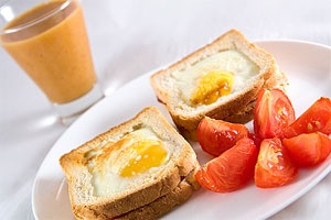 горячие бутерброды с яйцом