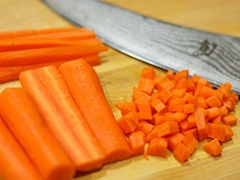 измельчаем морковь
