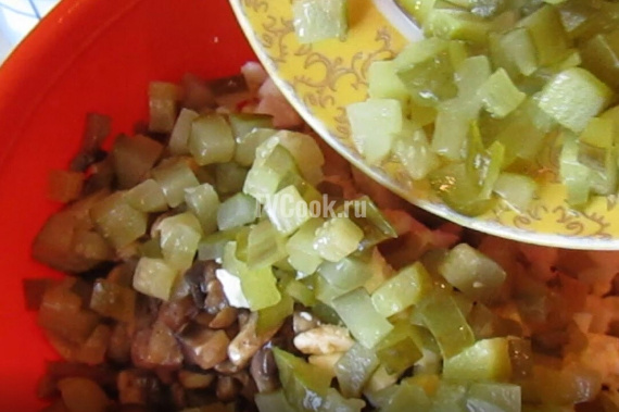 Салат со свиным языком и грибами — пошаговый рецепт с фото и видео
