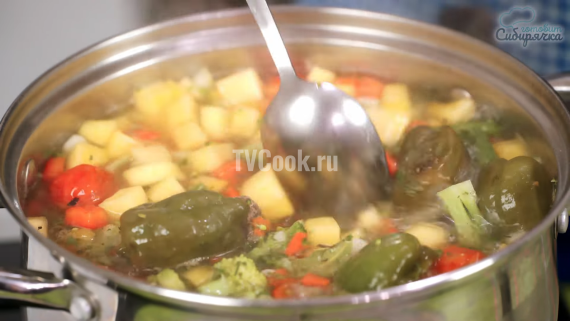 Мясной сытный суп с овощной смесью — пошаговый рецепт с фото и видео