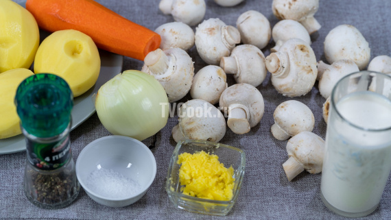 Овощной суп-пюре с грибами — пошаговый рецепт с фото и видео