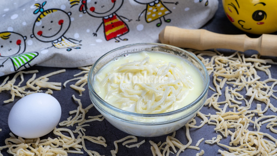 Молочный суп с яичной лапшой по-домашнему — пошаговый рецепт с фото и видео