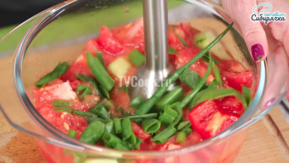 Томатный летний холодный суп-пюре гаспачо — пошаговый рецепт с фото и видео