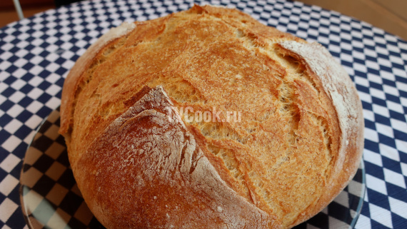 Хлеб без замеса — пошаговый рецепт с фото и видео