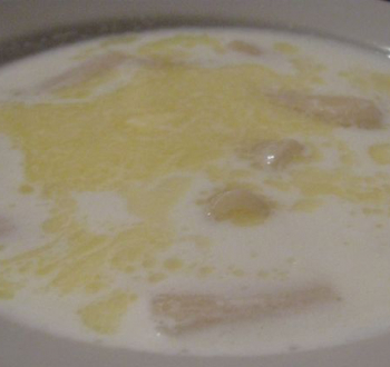 Молочный суп с курицей